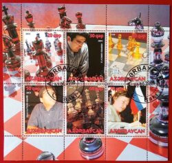 X 0283 Selo Xadrez Anand Karpov Azerbaijão 2008