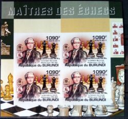 X 0330 Selo Xadrez Burundi Del Rio 2011 Imperfurado