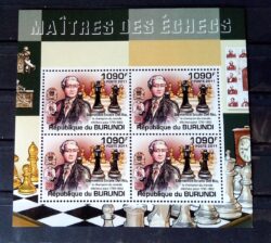 X 0331 Selo Xadrez Burundi Del Rio 2011 Picote