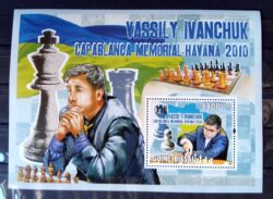 X 0370 Selo Xadrez Guine Bisssau Ivanchuk Bloco 2010