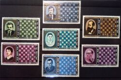 X 0401 Selo Xadrez Mongolia Karpov Alekhine 1980