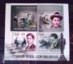 X 0413 Selo Xadrez Togo Capablana 2012