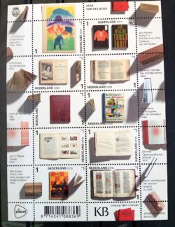 X 0020 Selo Livro do Ano Holanda Esporte Xadrez Anne Frank Spinoza 2016 Raríssimo