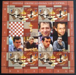 X 0489 Selo Xadrez Aronian Olimpiada Armenia 2013