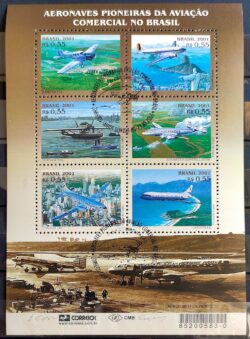 B 122 Bloco Aeronaves Pioneiras da Aviacao Comercial no Brasil Aviao 2001 CBC