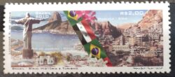 C 2983 Selo Siria Brasil Cristo Redentor Bandeira 2010