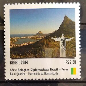 C 3374 Selo Relações Diplomáticas Brasil Peru Rio de Janeiro 2014