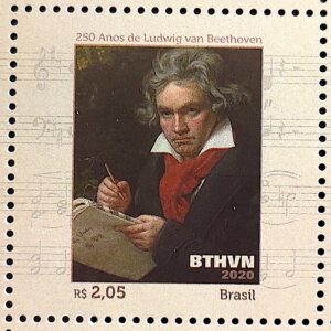 C 3915 Selo 250 Anos de Ludwig van Beethoven Musica 2020
