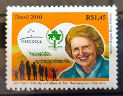 C 2953 Selo Zilda Arns Cultura de Paz Mulher 2010