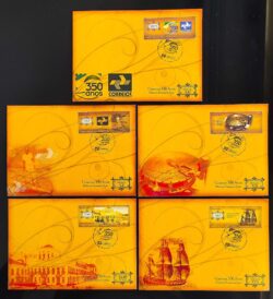 Cartão Postal Oficial dos Correios 2013 350 Anos Máximo Postal