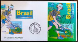 Envelope FDC 706 Bloco B 121 Roland Garros Gustavo Keurten Guga Tenis 2001