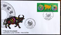 FDC 721 Selo C 2773 Calendário Lunar Chinês Ano do Boi China 2009