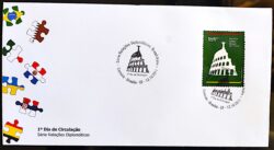 FDC 726 B Selo C 3137 Relações Diplomáticas Brasil Itália 2011
