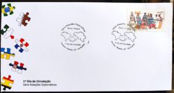 FDC 726 DB Selo C 3151 Relacoes Diplomaticas Brasil Belgica Carnaval 2011