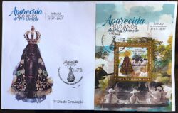 Envelope FDC Bloco B 202 Nossa Senhora Aparecida Jubileu 300 Anos