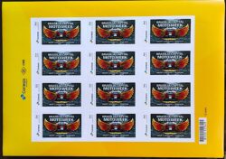 PB 102 Selo Personalizado Brasília Capital Moto Week Autoadesivo 2018 Folha G