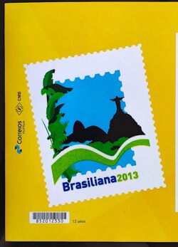 PB 29 Selo Personalizado Brasiliana Corcovado Gomado Microletras 2017 Vinheta G
