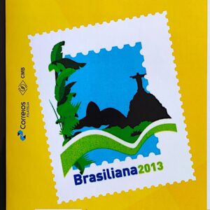 PB 29 Selo Personalizado Brasiliana Corcovado Gomado Microletras 2017 Vinheta G