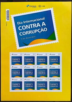 PB 31 Selo Personalizado Dia Contra Corrupcao Gomado 2017 Folha G