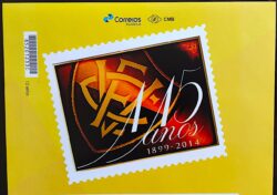 PB 33 Selo Personalizado 115 Anos Vitoria Futebol Gomado Microletras 2017 Vinheta G