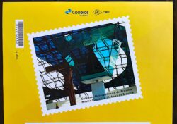 PB 39 Selo Personalizado Catedral Metropolitana de Brasilia Gomado Microletras 2017 Vinheta G