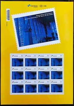 PB 41 Selo Personalizado Mostra Filatélica 55 Anos de Brasília Igreja Dom Bosco Gomado 2017 Folha G