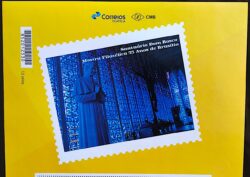 PB 41 Selo Personalizado Mostra Filatélica 55 Anos de Brasília Igreja Dom Bosco Gomado 2017 Vinheta G