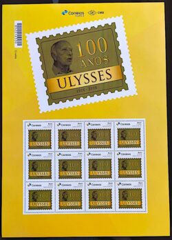 PB 53 Selo Personalizado Ulysses Guimarães Político Gomado 2017 Folha G