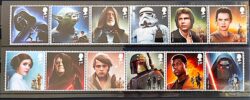 Selo Star Wars 2015 Gomado Personagens Inglaterra