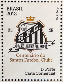 C 3186 Selo Santos Futebol 2012