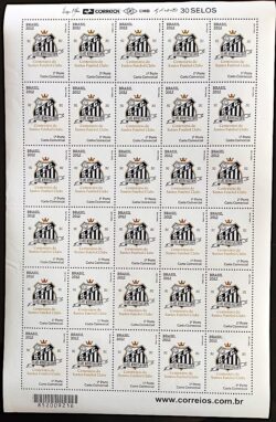 C 3186 Selo Santos Futebol 2012 Folha