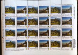 C 3373 Selo Relações Diplomáticas Brasil Peru Machu Pichu Rio de Janeiro 2014 Folha