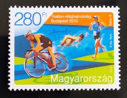 Hungria 2010 Selo Triatlon Ciclismo Natacao Corrida Hu 5482