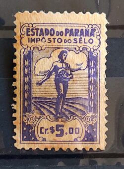 Imposto do Selo Fiscal 5 Cruzeiros Parana 2