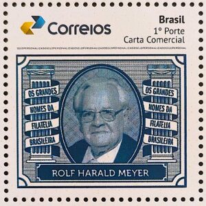 PB 164 Selo Personalizado Grandes Nomes da Filatelia Brasileira Rolf Harald Meyer 2020