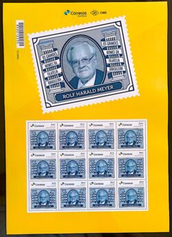 PB 164 Selo Personalizado Grandes Nomes da Filatelia Brasileira – Rolf Harald Meyer 2020 Folha