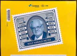 PB 164 Selo Personalizado Grandes Nomes da Filatelia Brasileira – Rolf Harald Meyer 2020 Vinheta