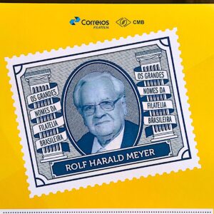 PB 164 Selo Personalizado Grandes Nomes da Filatelia Brasileira – Rolf Harald Meyer 2020 Vinheta