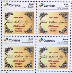 PB 165 Selo Personalizado Gabinete Literário Goyano 2020 Quadra