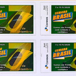 PB 167 Selo Personalizado Semana Brasil 2020 Quadra