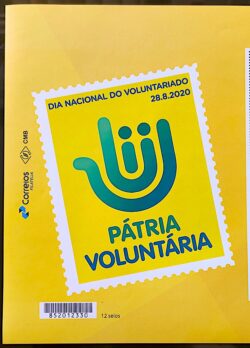 PB 168 Selo Personalizado Pátria Voluntária Dia Nacional do Voluntariado 2020 Vinheta