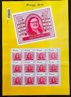 PB 171 Selo Personalizado Os Grandes Nomes da Filatelia Brasileira – Laís Scuotto 2020 Folha