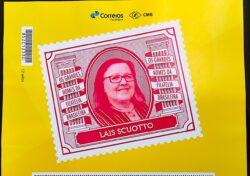 PB 171 Selo Personalizado Os Grandes Nomes da Filatelia Brasileira – Laís Scuotto 2020 Vinheta