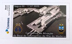PB 172 Selo Personalizado Cerimonia de Ativacao da Base de Submarinos da Ilha da Madeira 2020