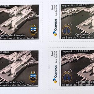 PB 172 Selo Personalizado Cerimônia de Ativação da Base de Submarinos da Ilha da Madeira 2020 Quadra