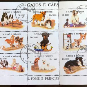 Sao Tome e Principe 1995 Cachorro Gato