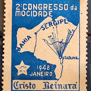 Selo Contribuicao 2 Congresso da Mocidade Bahia 1948