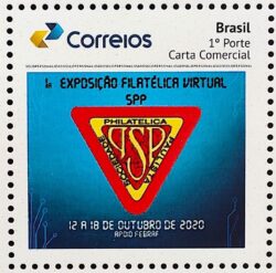 PB 177 Selo Personalizado Exposicao Filatelica Virtual SPP 2020