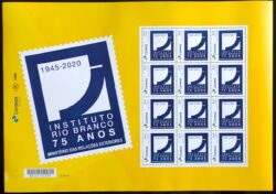 PB 182 Selo Personalizado Instituto Rio Branco 2020 Folha