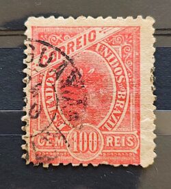 Selo RHM 102 100 Reis Ano 1902 Republica 05